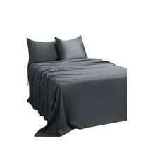 JUEGO DE SABANA 2 PLAZAS 200 HILOS GRIS N4