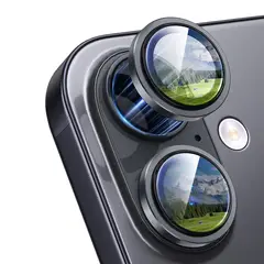 GENERICO - Protector de Lentes Para Camara iPhone 17 Normal - Negro