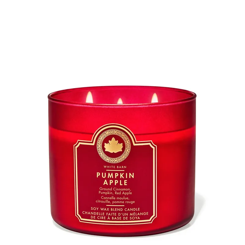 BATH & BODY WORKS - Vela Grande Bath & Body Works Pumpkin Apple