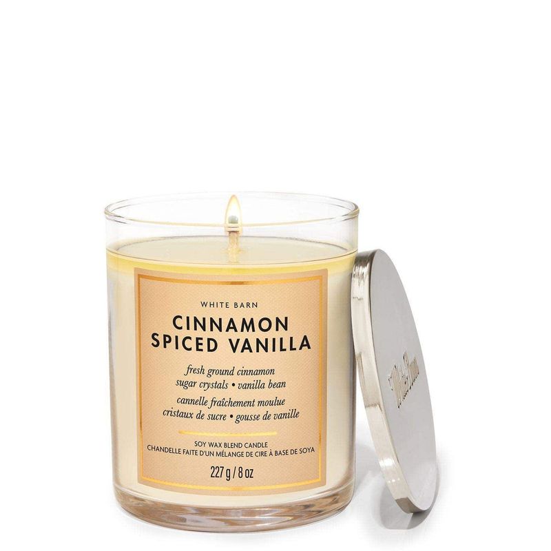 BATH & BODY WORKS - Vela Mediana Bath & Body Works Cinnamon Spiced Vanilla