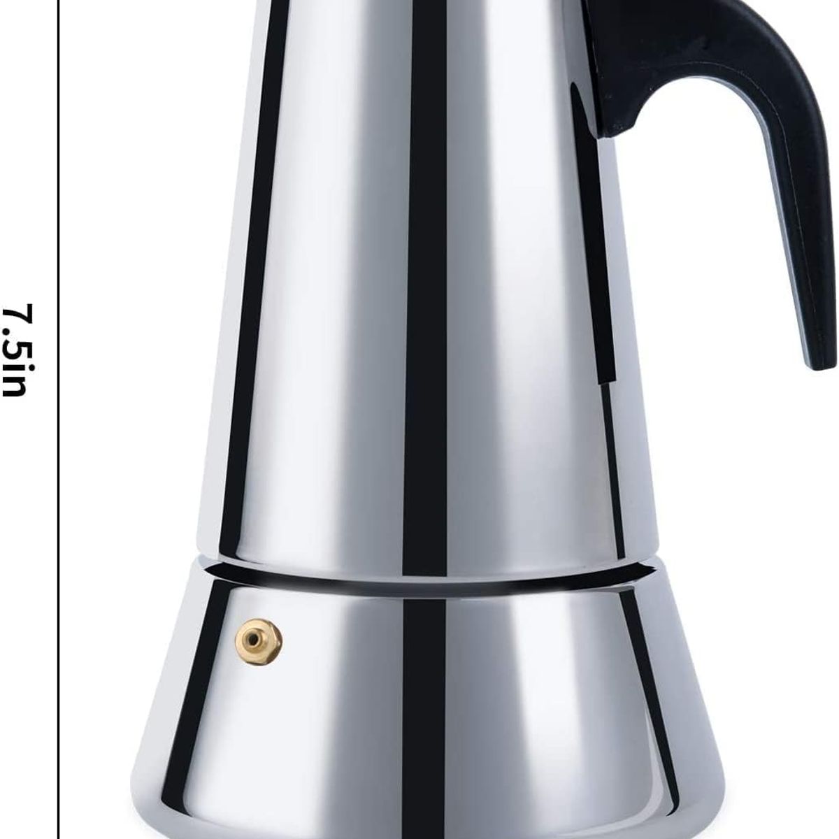 WELDMON - Cafetera Italiana de Café de Acero Inoxidable con Filtro Permanente