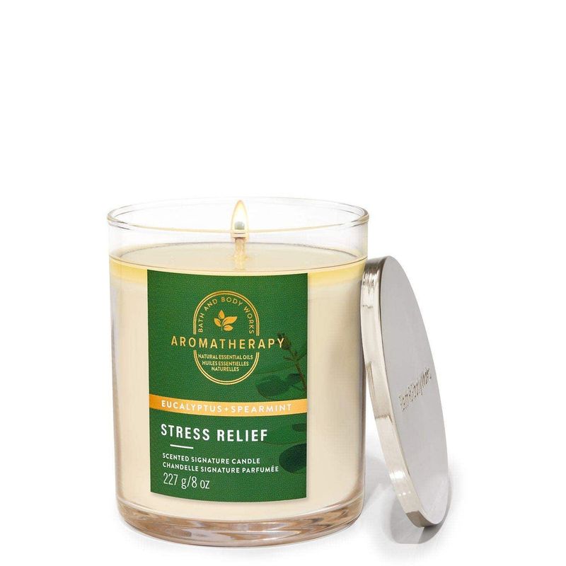 BATH & BODY WORKS - Vela Mediana Bath & Body Works Eucalyptus Spearmint