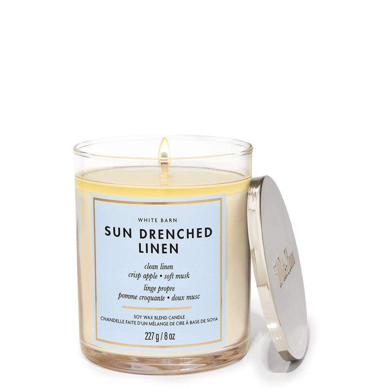 BATH & BODY WORKS - Vela Mediana Bath & Body Works Sun-Drenched Linen