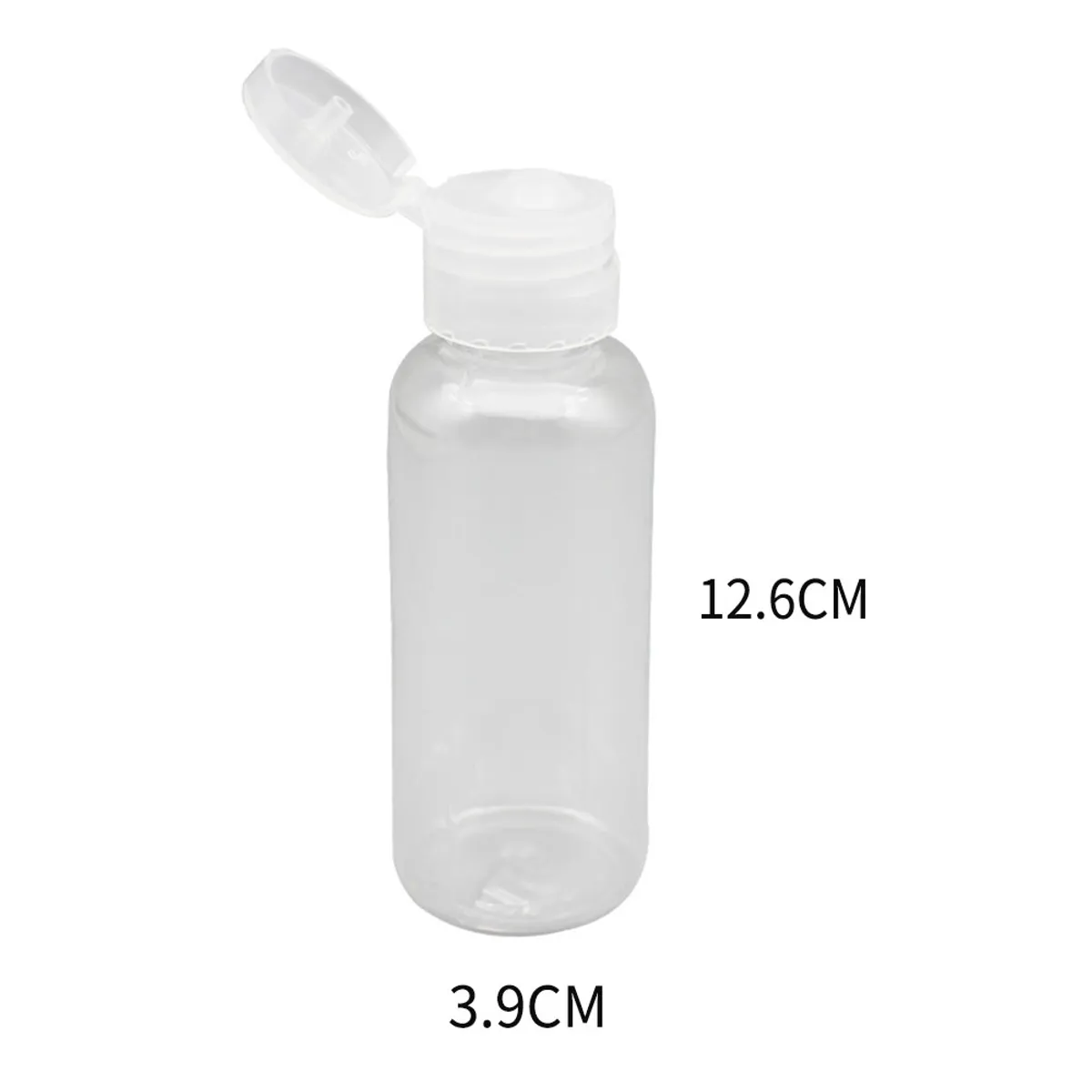 ATURE - Set 24 Botella Plástico Transparente De Viaje Dispensadora