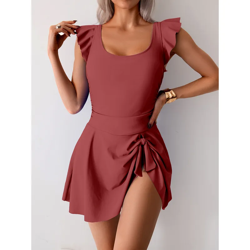 TIOZONEY - Traje de Baño Mujer-Rosa