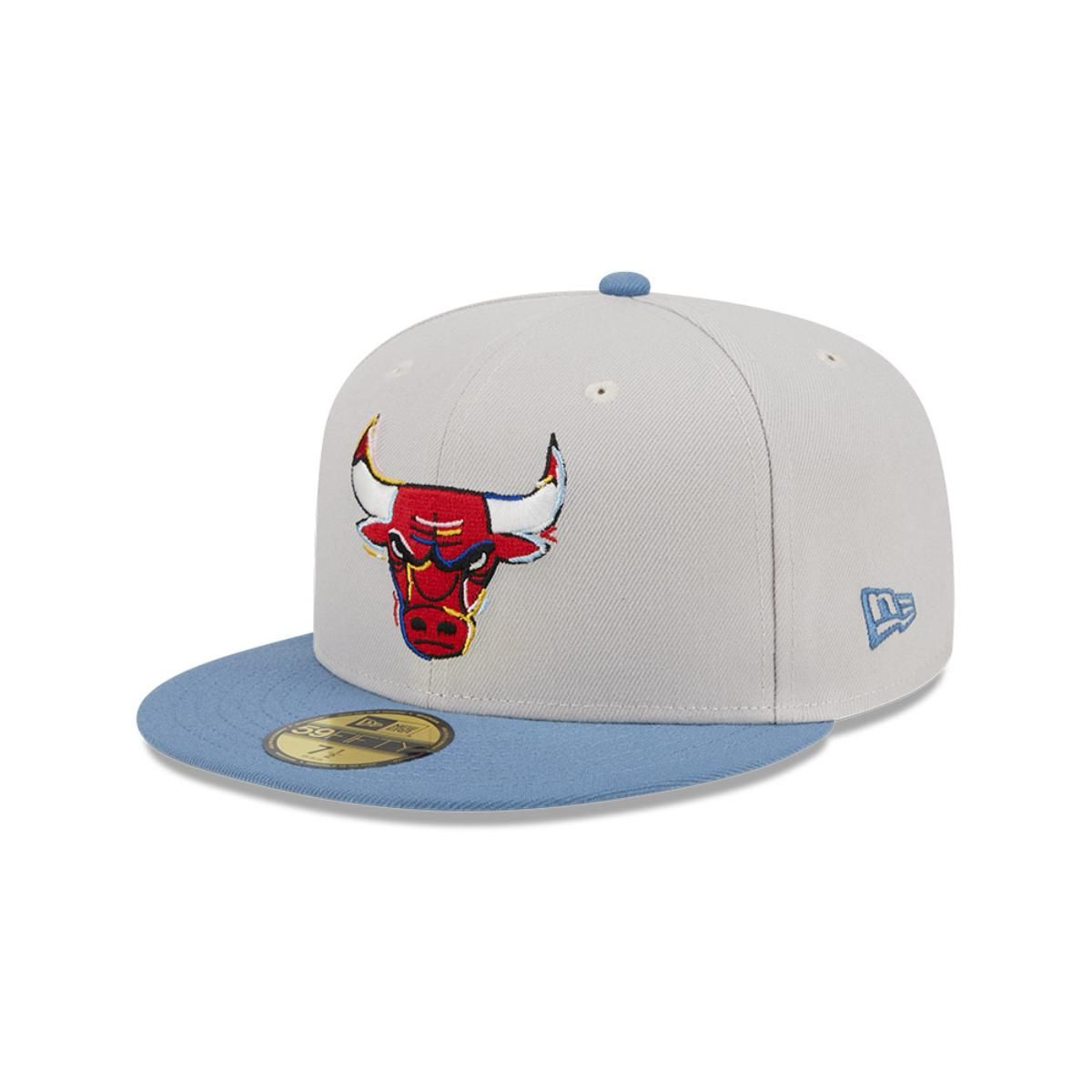 NEW ERA - Gorra 59Fifty Chicago Bulls Color Brush Beige
