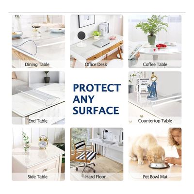 Imagen 2 del producto Alfombrilla Transparente Flexible Pvc Cristal Mica 1,8 X 1m