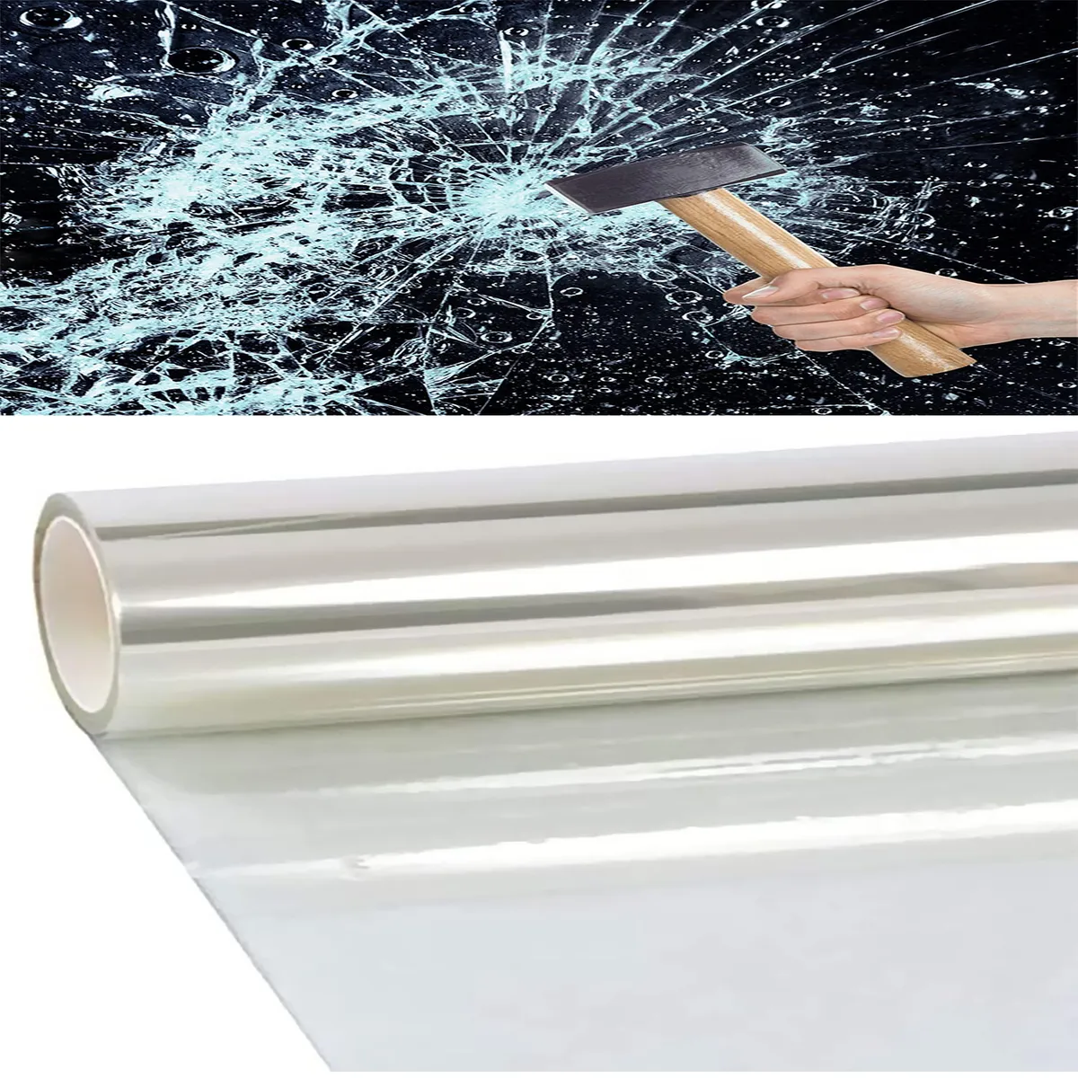 KUANGYE - Rollo 10mt Lamina De Seguridad Para Vidrios Ventana Lamina