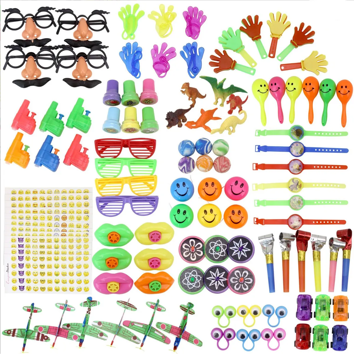 ATURE - Set 110 Surtido Juguetes De Piñata Cumpleaños Fiestas Niños