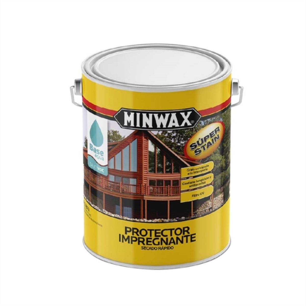 MINWAX - Protector de madera Woodstain satín cristal 1 gal