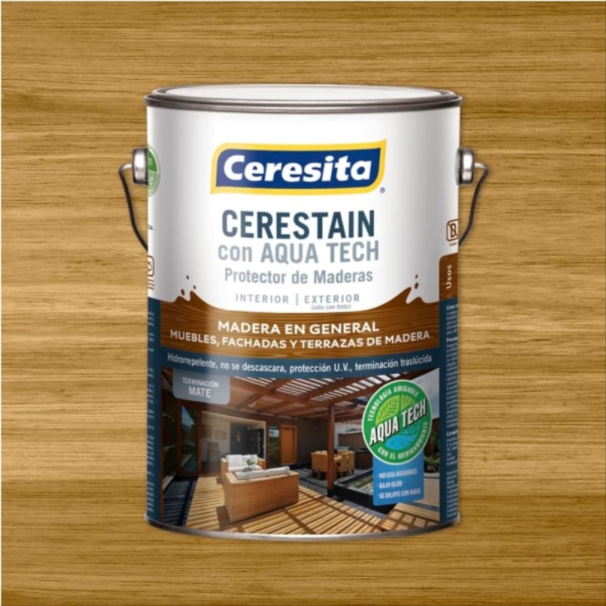 CERESITA - Protector de madera Cerestain Aqua Tech natural 1 gal