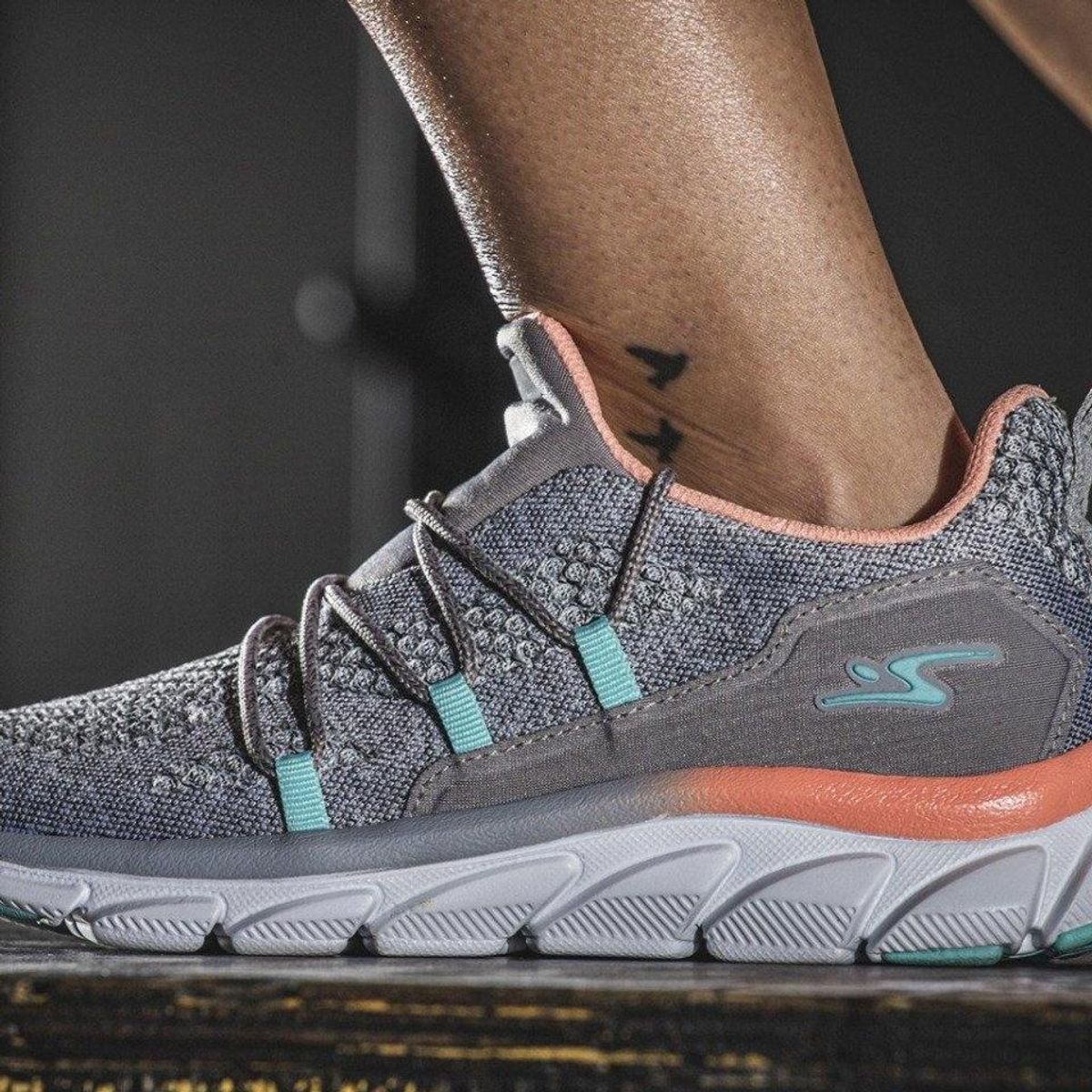 POZATINI - ZAPATILLA  MUJER SALMON WALK ACERO MARINO 8307