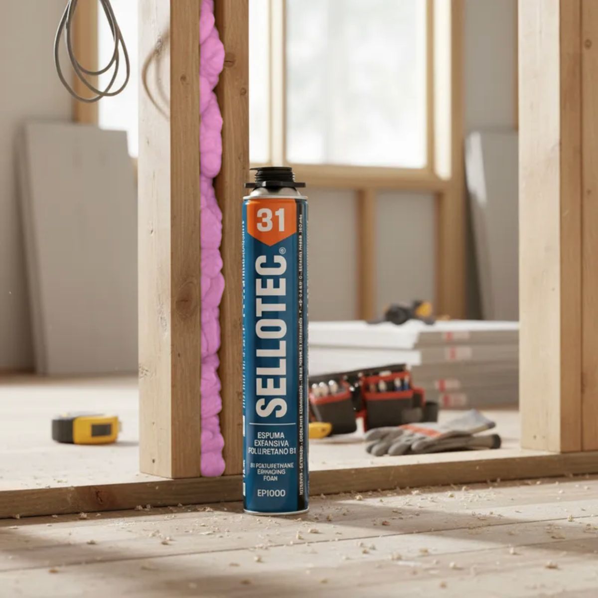 GENERICO - Espuma Ignífuga B1 Sellotec 31 Rosado 750ml