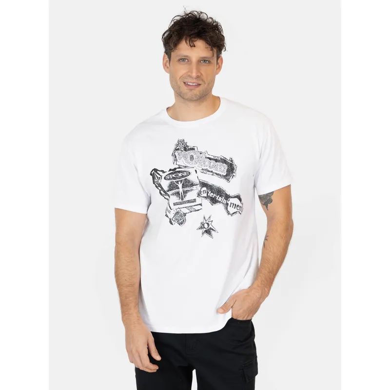 VOLCOM - Polera MC Flip Blanco Hombre Volcom