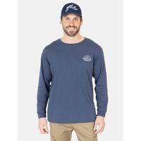 Polera ML Clip Azul Hombre