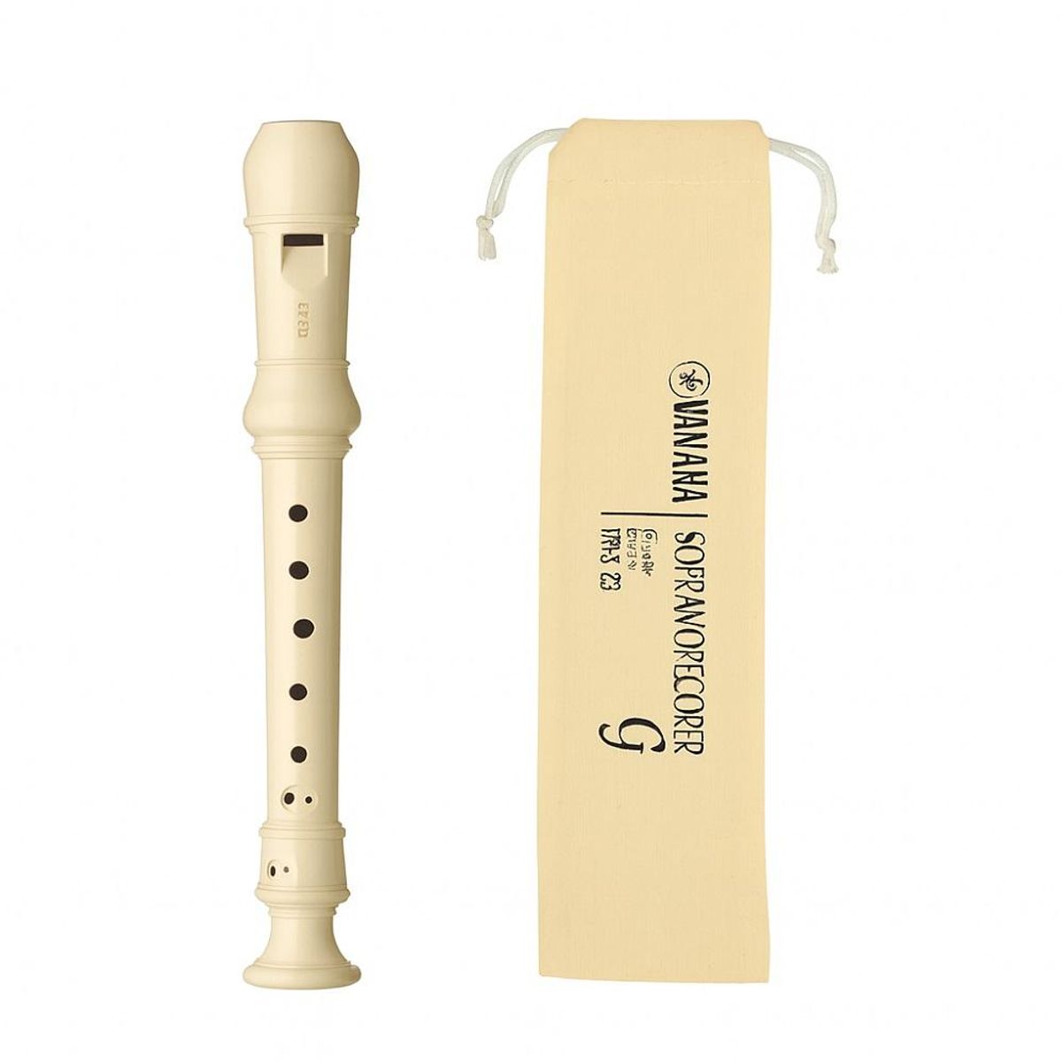 YAMAHA - Flauta Dulce Soprano Yamaha Yrs23 Plástico Color Beige