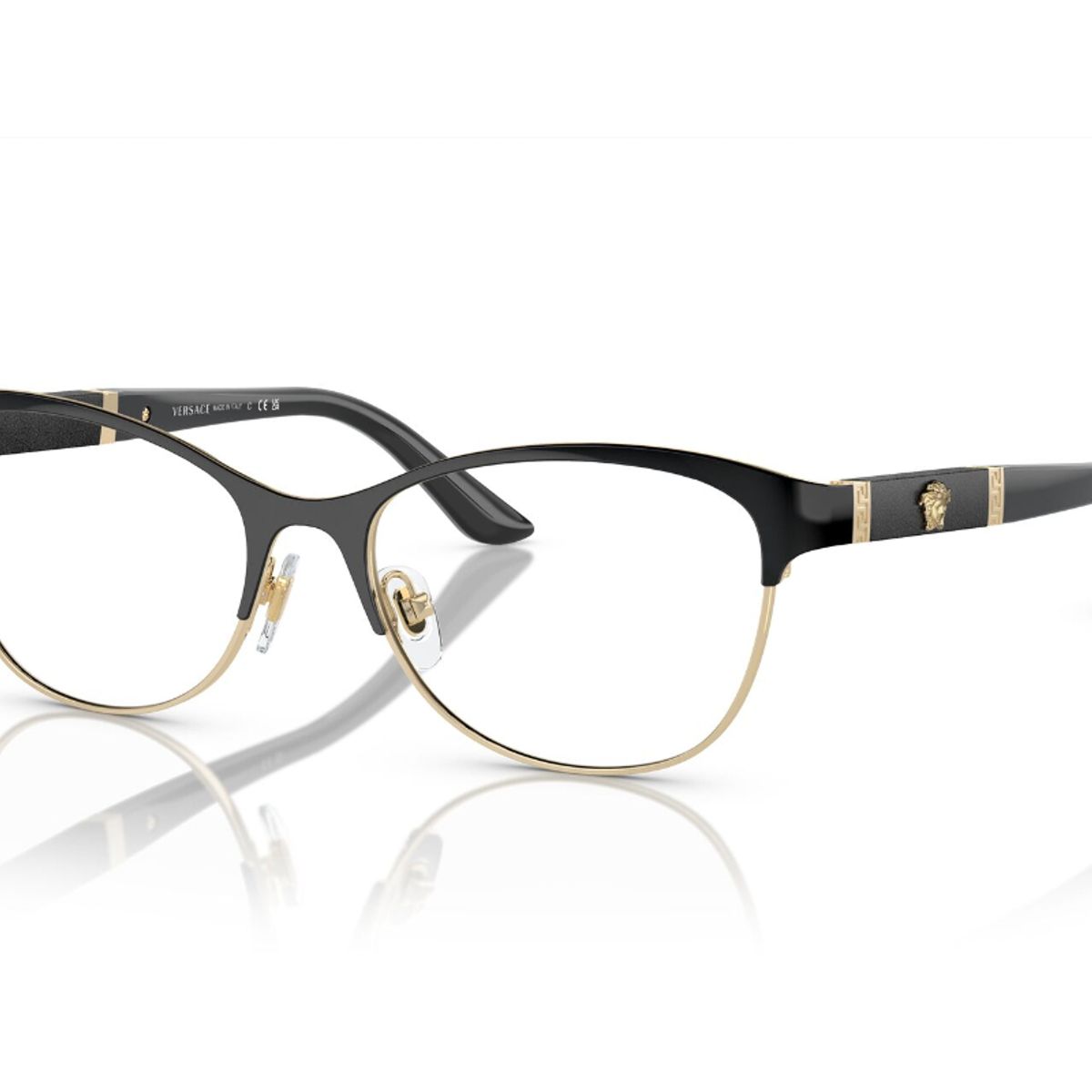 VERSACE - Versace Lentes Ópticos Leather Medusa VE1233Q 1366  53