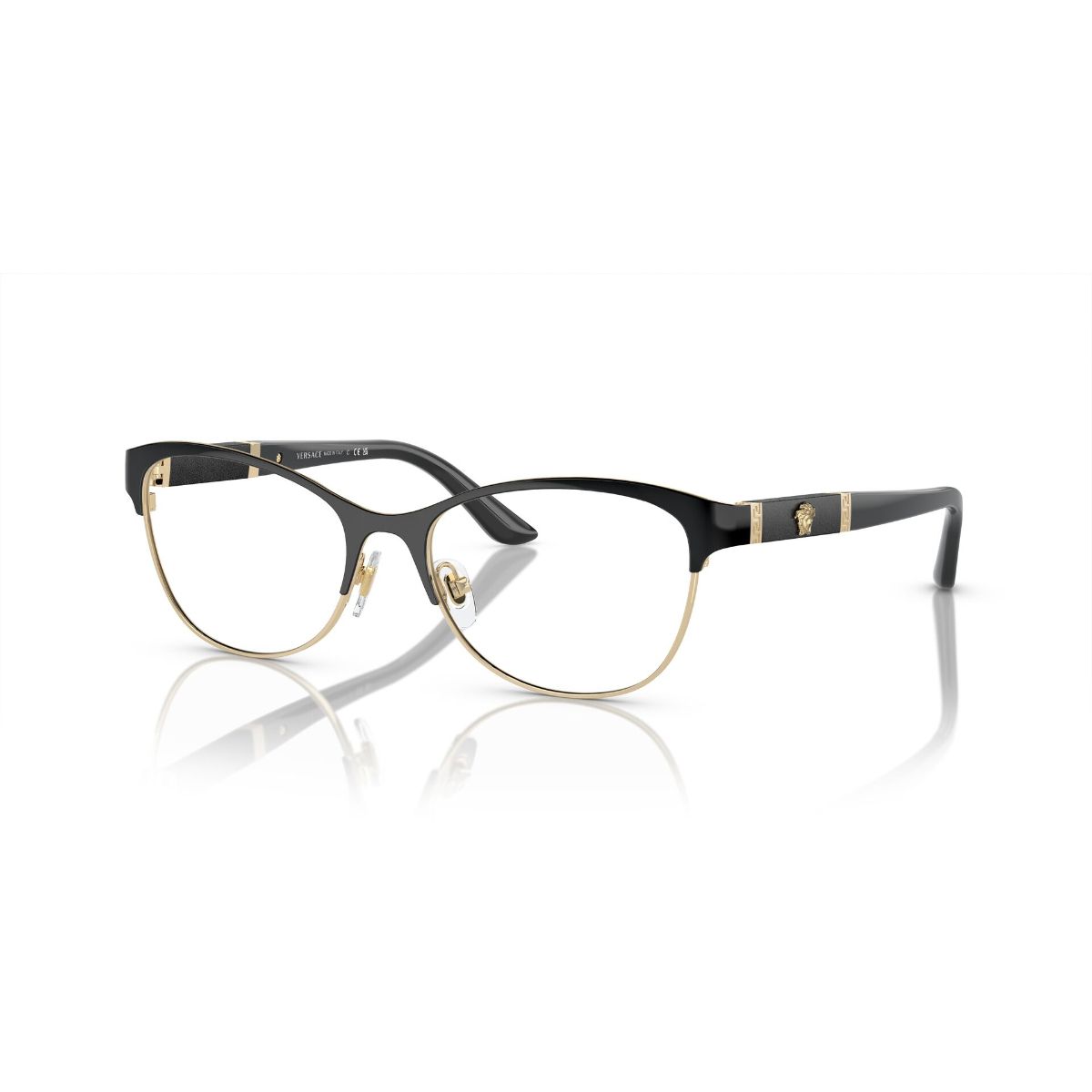VERSACE - Versace Lentes Ópticos Leather Medusa VE1233Q 1366  53