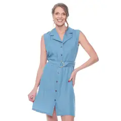 WADOS - VESTIDO SIN MANGA LIOCELL CON LAZO EN CINTURA