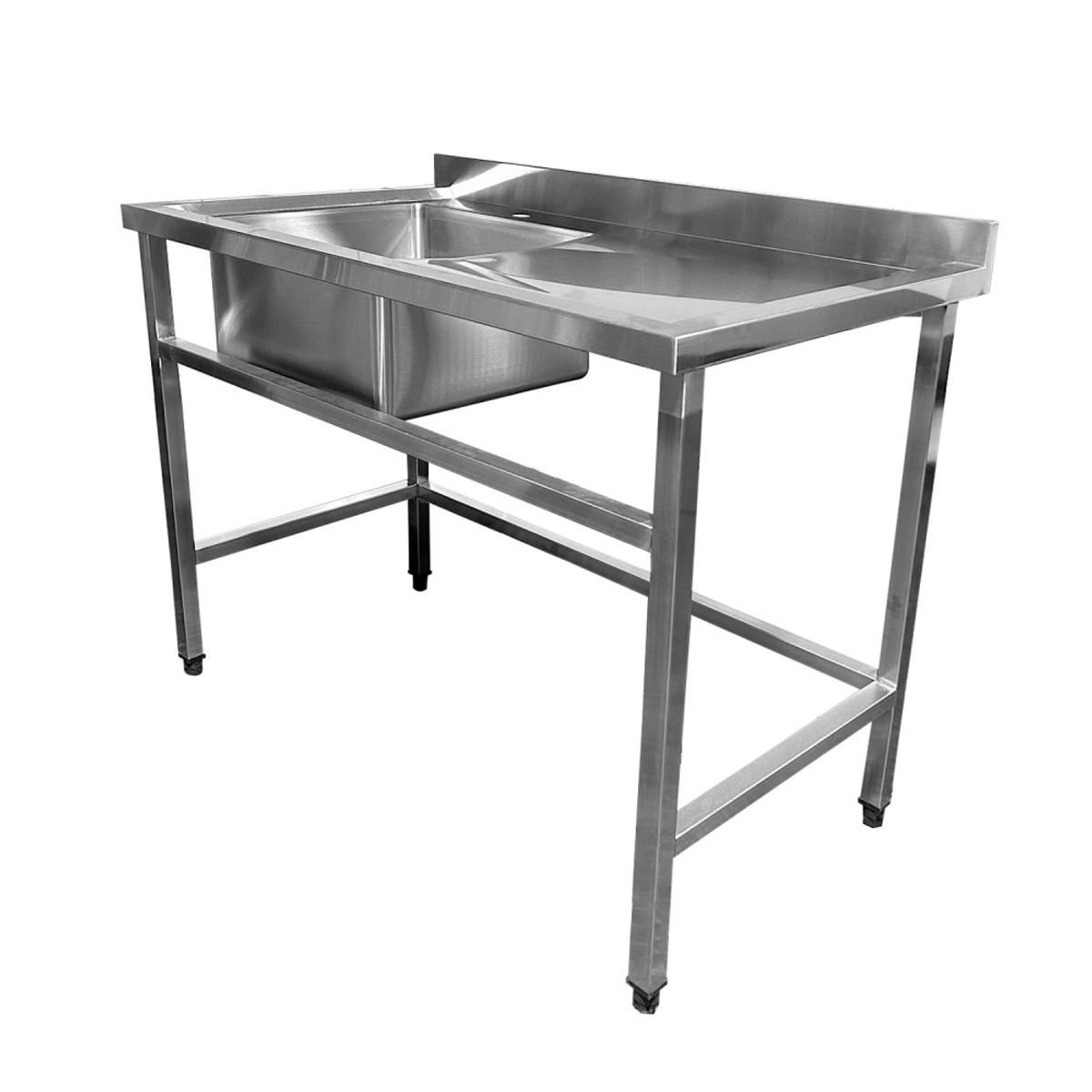 IMAS - LAVADERO MURAL 1 TAZA SECADOR DERECHO ACERO INOXIDABLE 140 X 60 CM