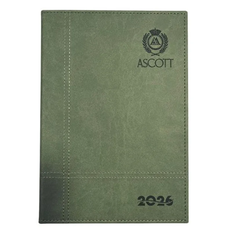 ASCOTT - Agenda 2026 Ascott Italiana Verde Musgo Dia Por Pagina
