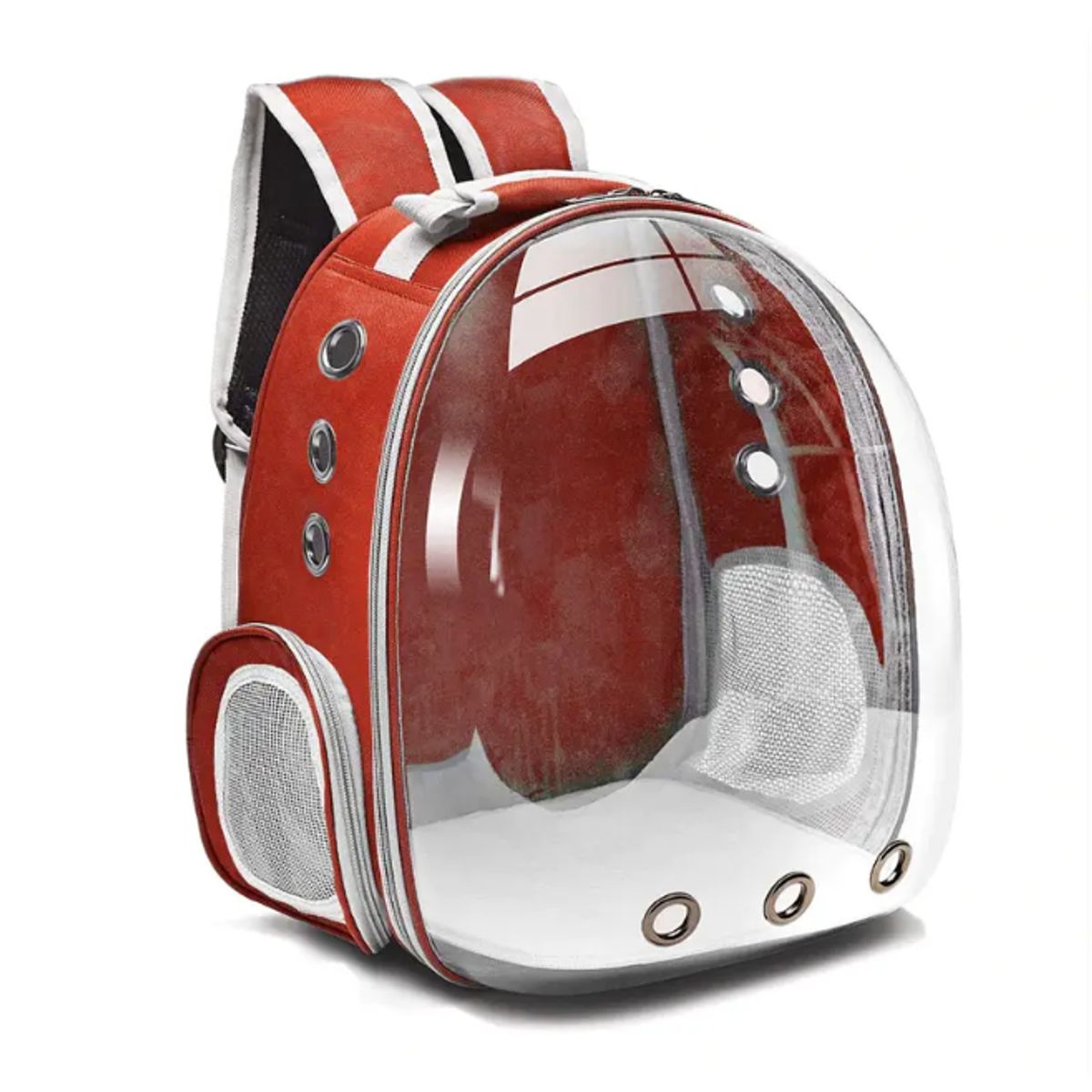 GENERICO - Mochila Para Gatos Transportador Portátil Rojo