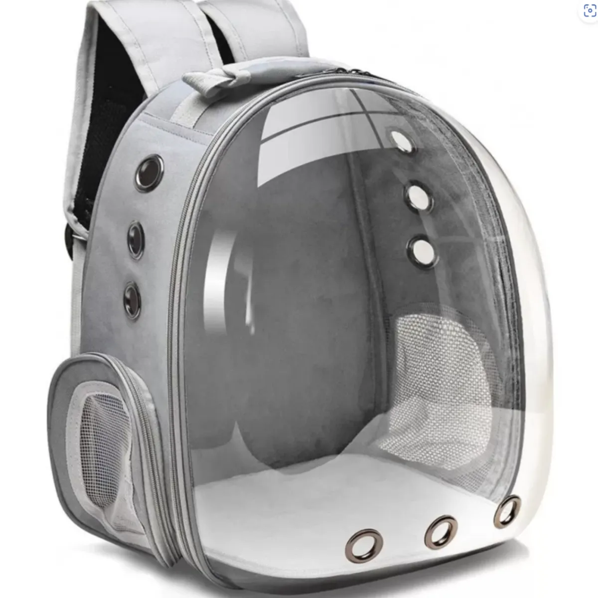GENERICO - Mochila Para Gatos Transportador Portátil Gris