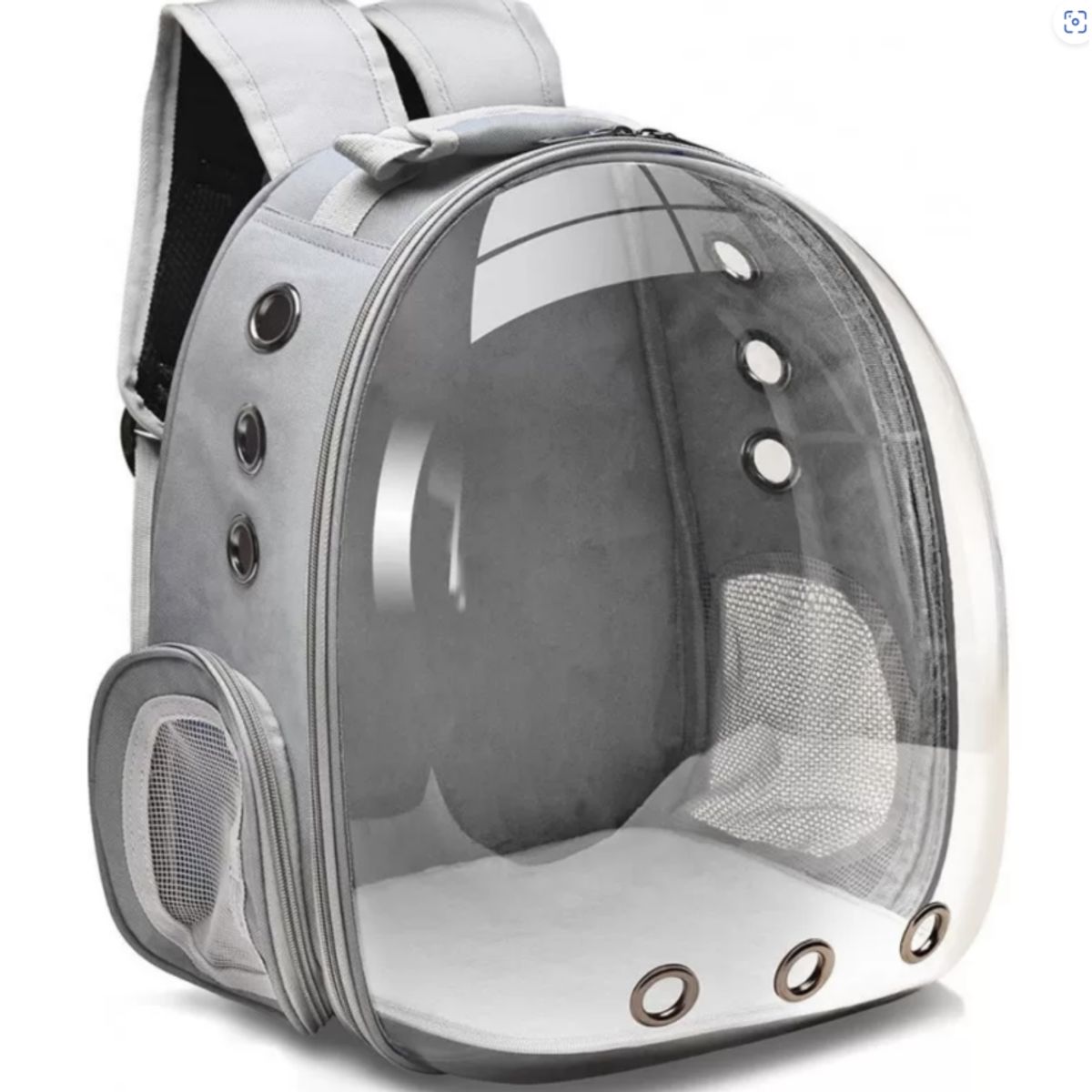 GENERICO - Mochila Para Gatos Transportador Portátil Gris