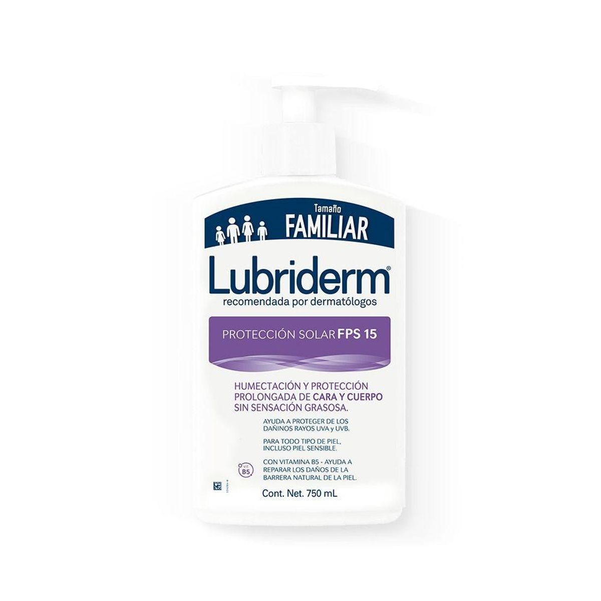 LUBRIDERM - Crema corporal LUBRIDERM Protección Solar  UV - 15 x 750 ml