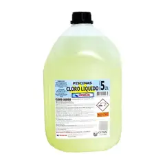 DIDEVAL - Cloro Líquido para Piscinas 5 Lts