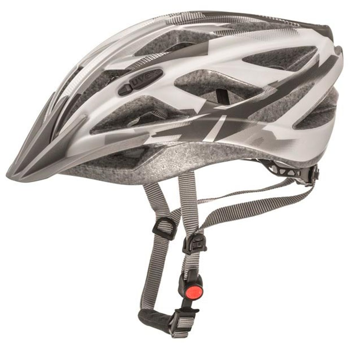 360 - Casco Ciclismo Mtb Uvex Xenova CC Whitesilver 55-60