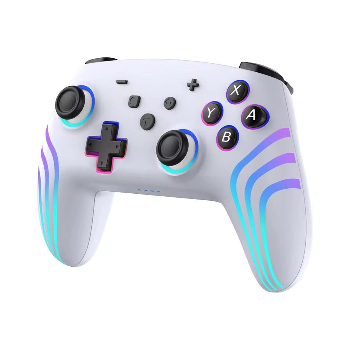 CORRERREY - Controlador inalámbrico para Nintendo Switch 6 ejes  joystick 3D RGB