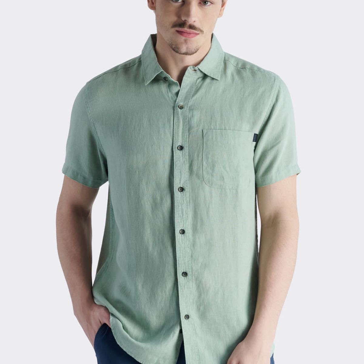 NIMTU - Camisa Taro Casual Azul Nimtu