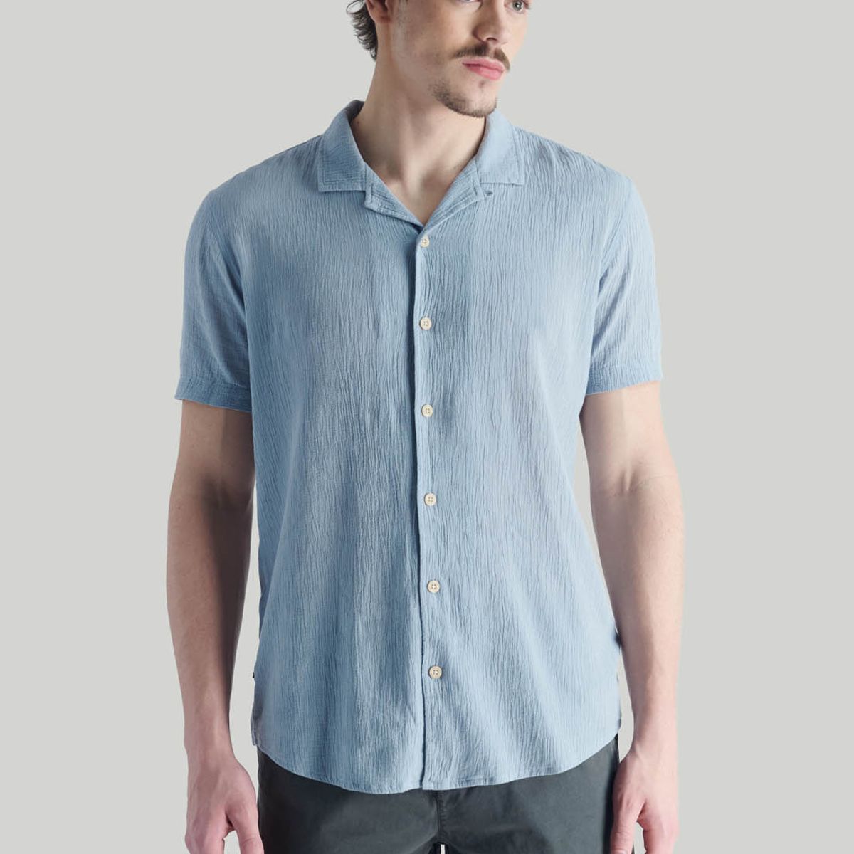 NIMTU - Camisa Chena Nt Azul Nimtu