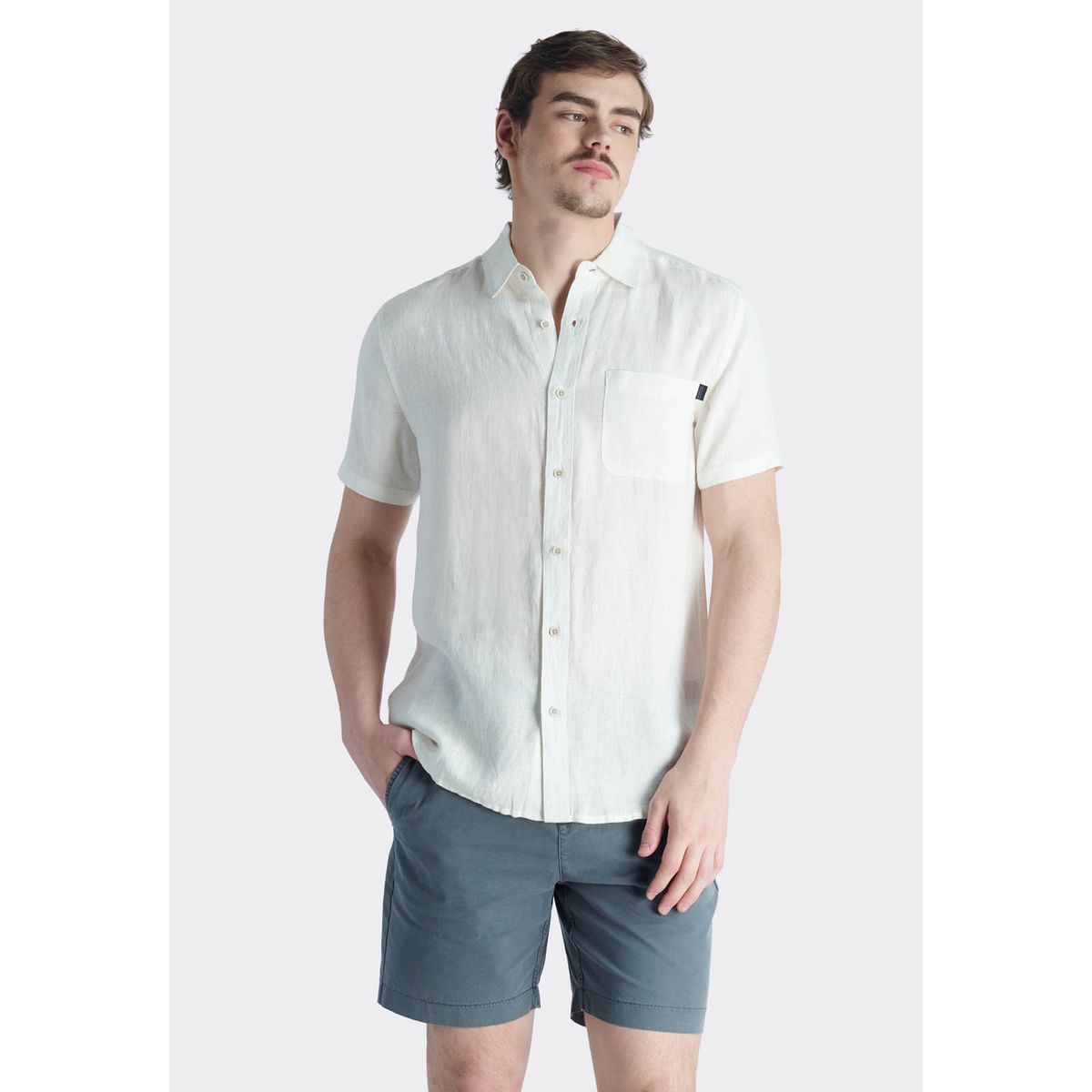 NIMTU - Camisa Taro Casual Blanco Nimtu