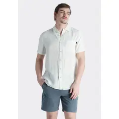 NIMTU - Camisa Taro Casual Blanco