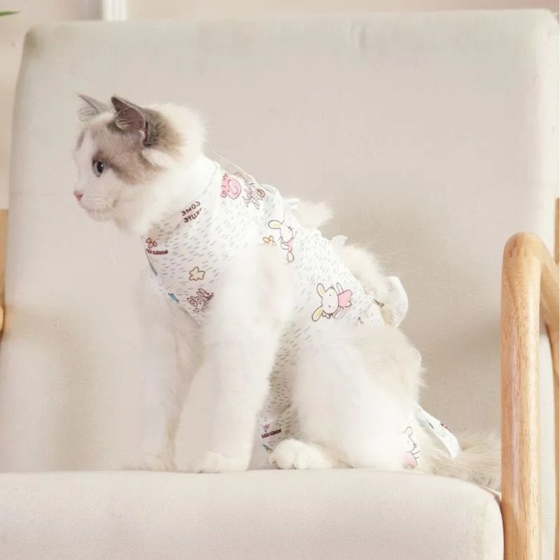 GENERICO - Fajas Post Operatorias Para Gata Perra Ropa Chaleco M