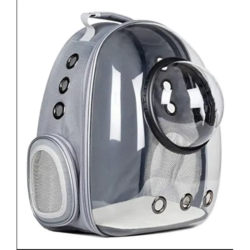 GENERICO - Mochila Transportadora Para Mascotas Gris