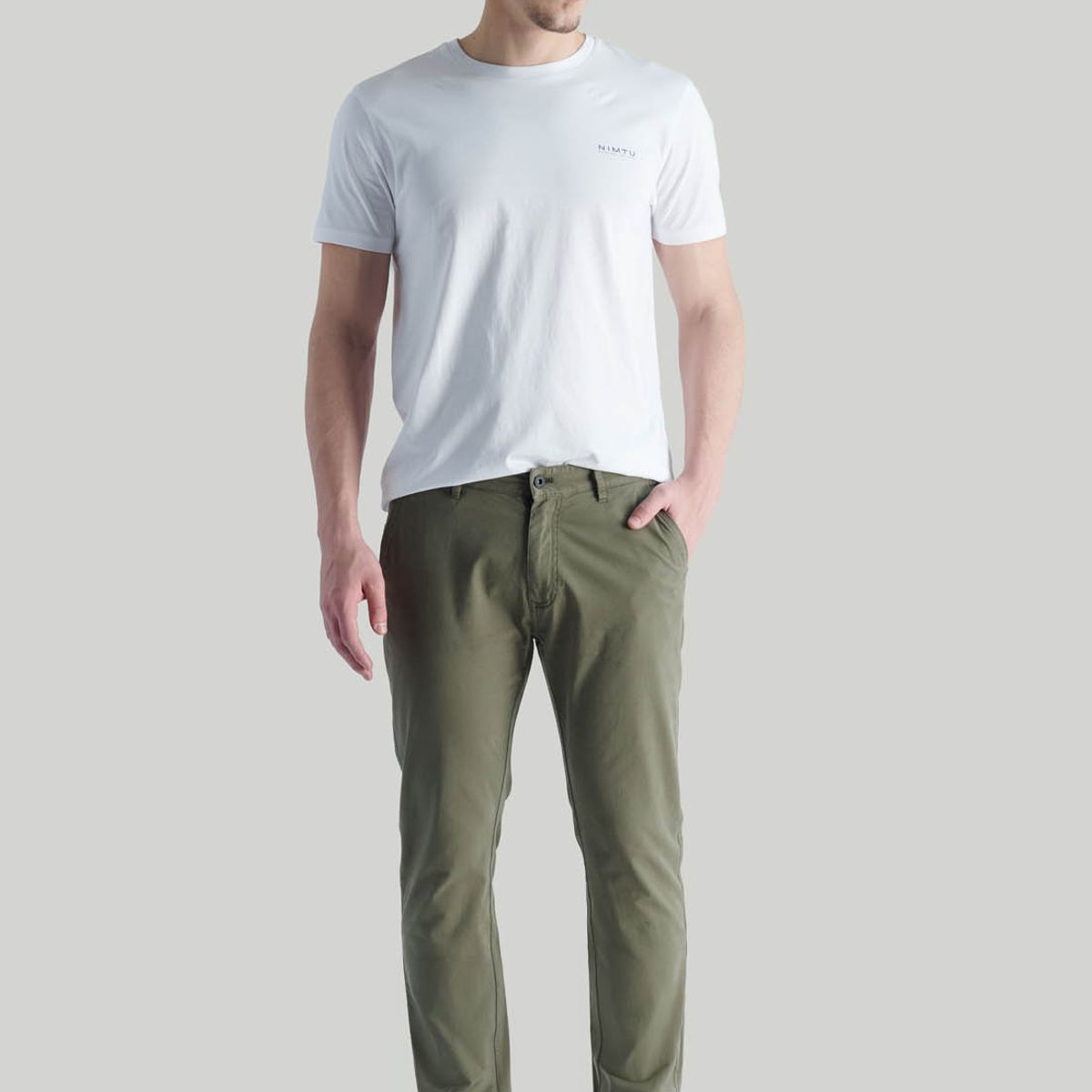 NIMTU - Pantalón Choshuenco Casual Verde Nimtu