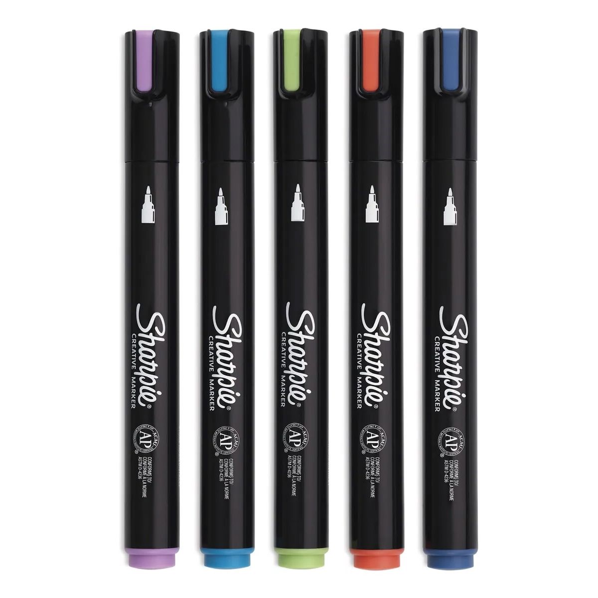 SHARPIE - Set 5 Marcadores Sharpie Acrylic Punta Redonda Tonos Tierra