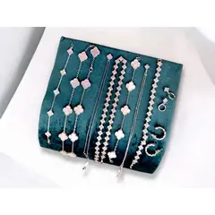 GENERICO - Aros Trébol Mini - Rodio