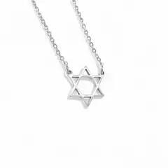 GENERICO - Collar Estrella de David Hueca en Acero