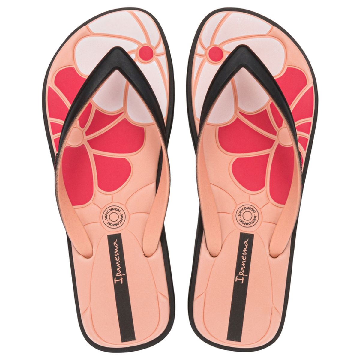 IPANEMA - Sandalia Mujer Negro/Rosa Classic Comfy Ipanema