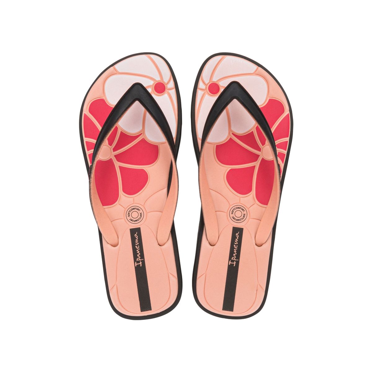 IPANEMA - Sandalia Mujer Negro/Rosa Classic Comfy Ipanema