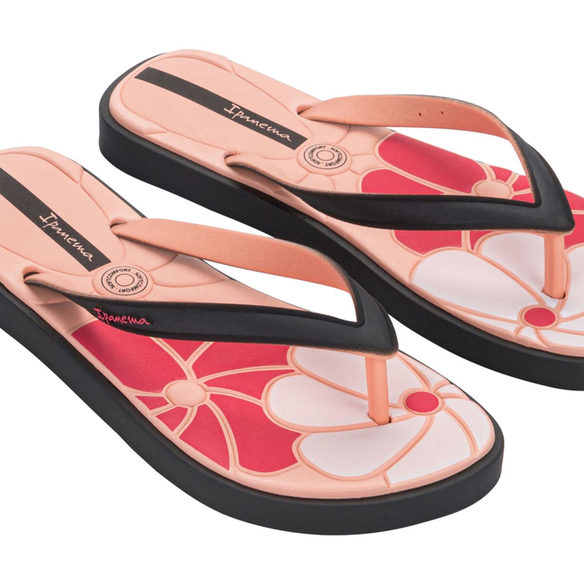 IPANEMA - Sandalia Mujer Negro/Rosa Classic Comfy Ipanema