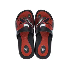 RIDER - Sandalia Hombre Negro/Rojo Chicago Bulls Rush NBA