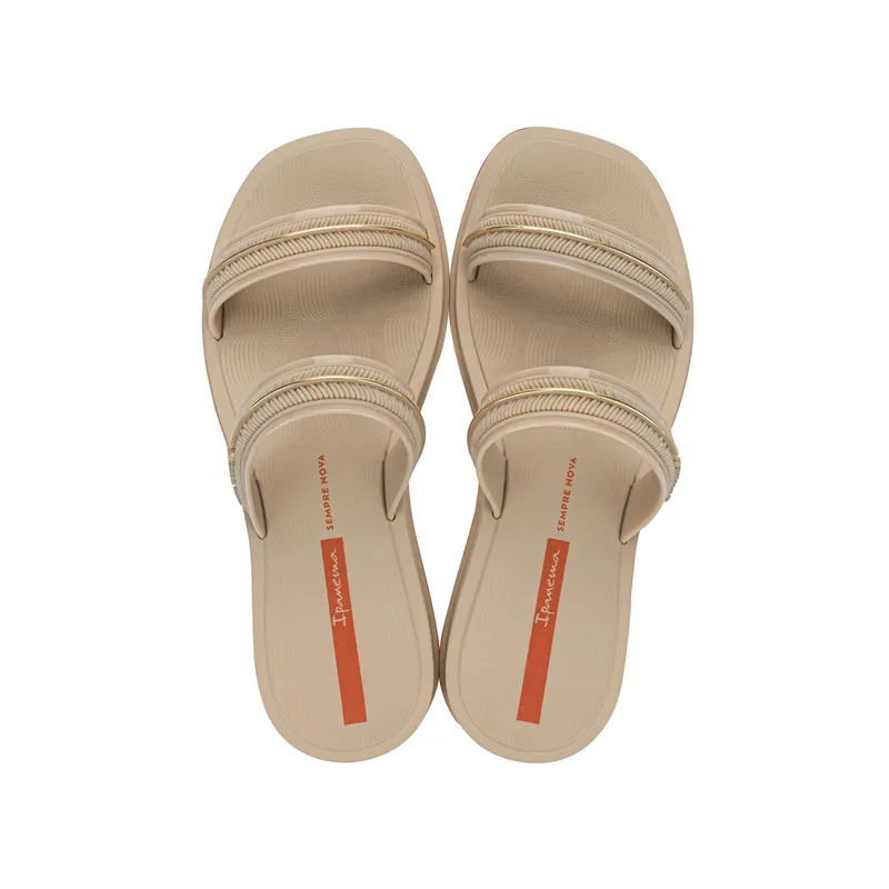 IPANEMA - Sandalia Mujer Beige Glow Slide Ipanema