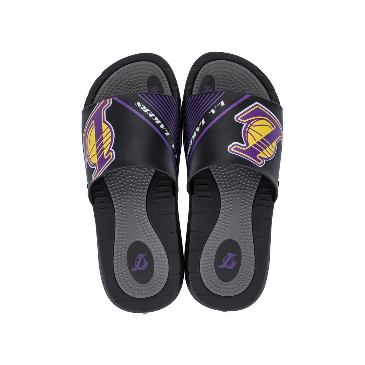RIDER - Sandalia Hombre Negro/Morado Lakers Rush NBA Rider