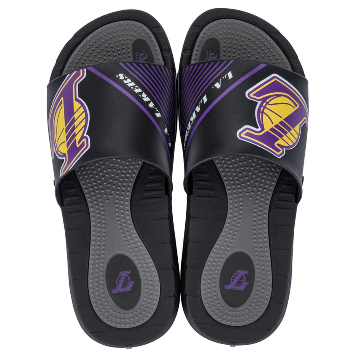 RIDER - Sandalia Hombre Negro/Morado Lakers Rush NBA Rider