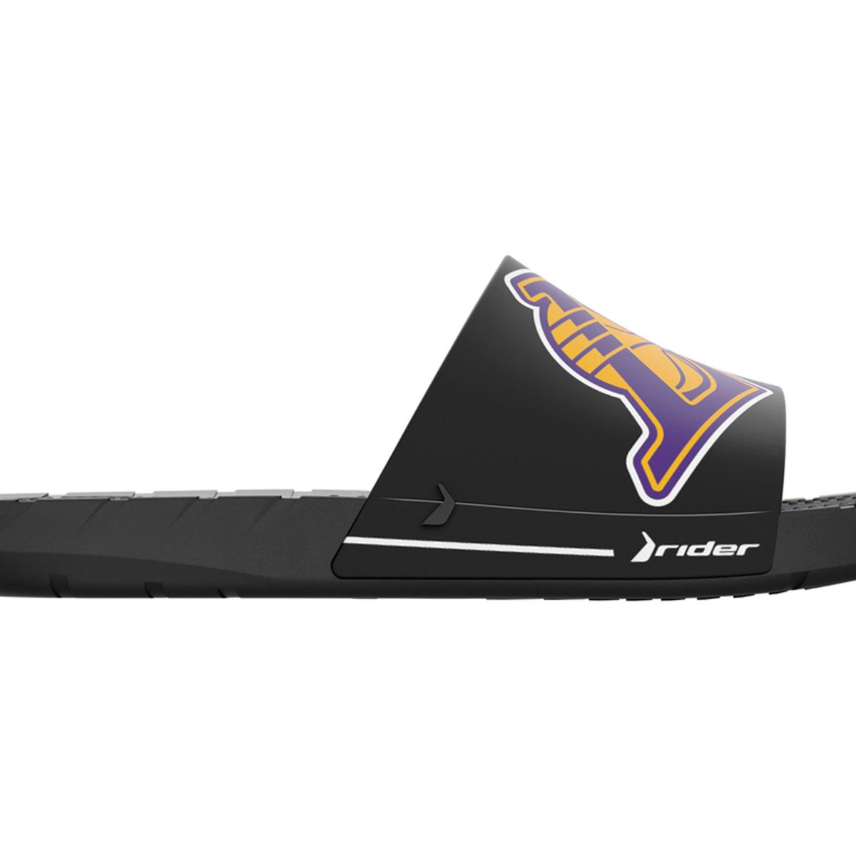 RIDER - Sandalia Hombre Negro/Morado Lakers Rush NBA Rider
